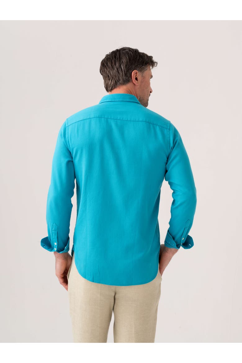 Kabisa Kikoy Cotton Long Sleeve Shirt, Alternate, color, Light Blue