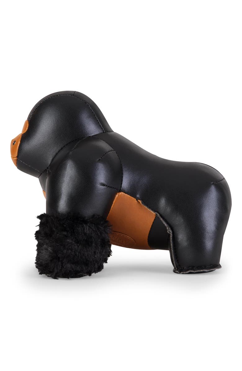 Zuny Borilla Milo Faux Leather Bookend, Alternate, color, Black Tan