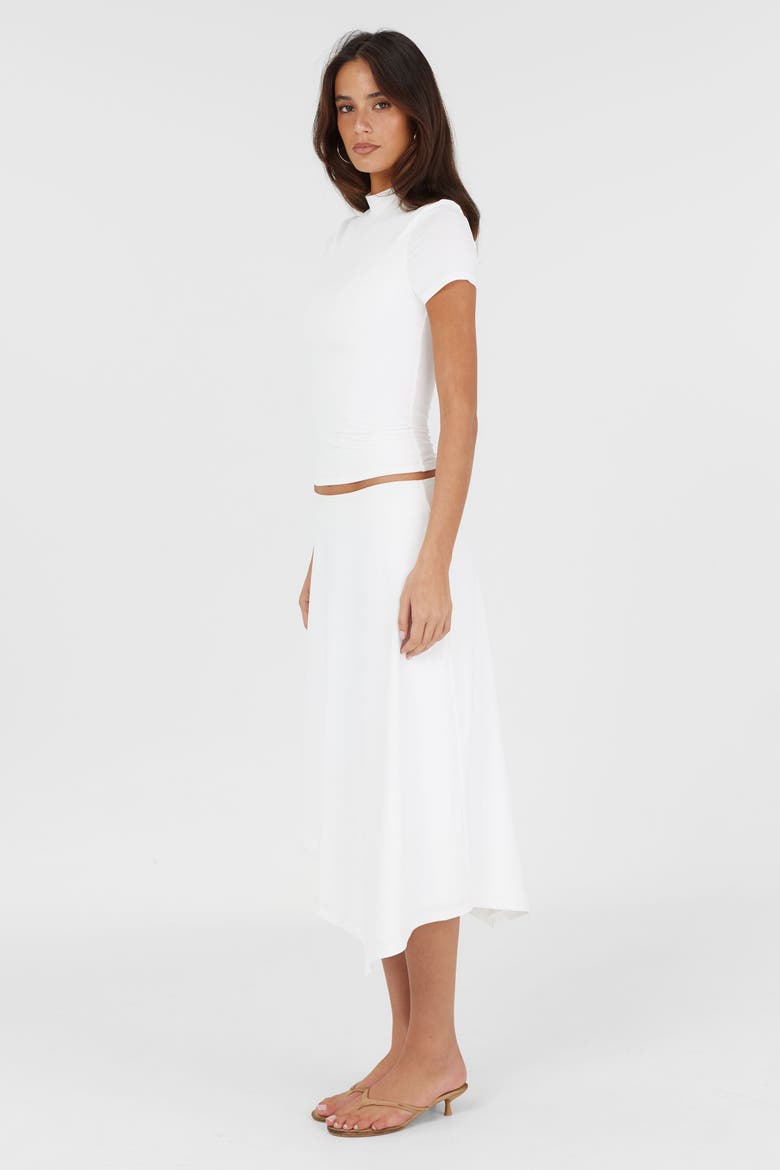 Madeleine Midi Skirt, Alternate, color, White