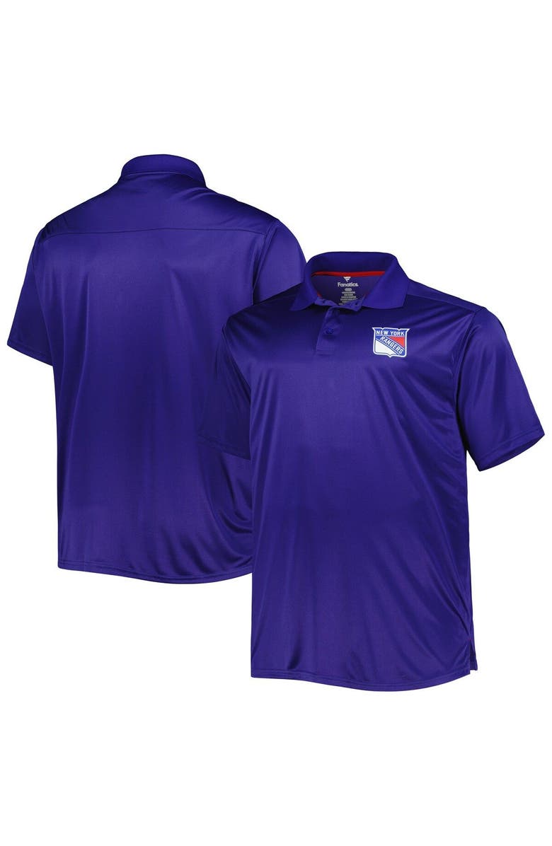 PROFILE Men's Blue New York Rangers Big & Tall Team Color Polo, Main, color, Blue