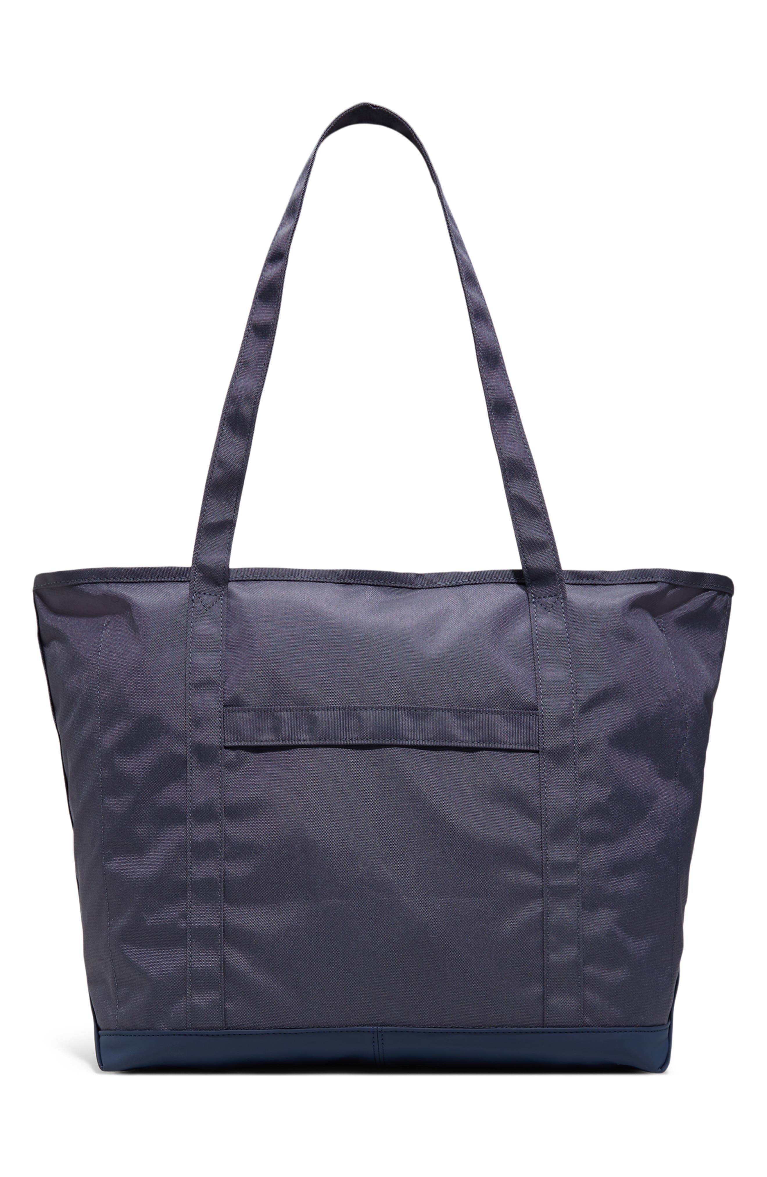 Campus Embroidered Tote, Alternate, color, DARK DENIM