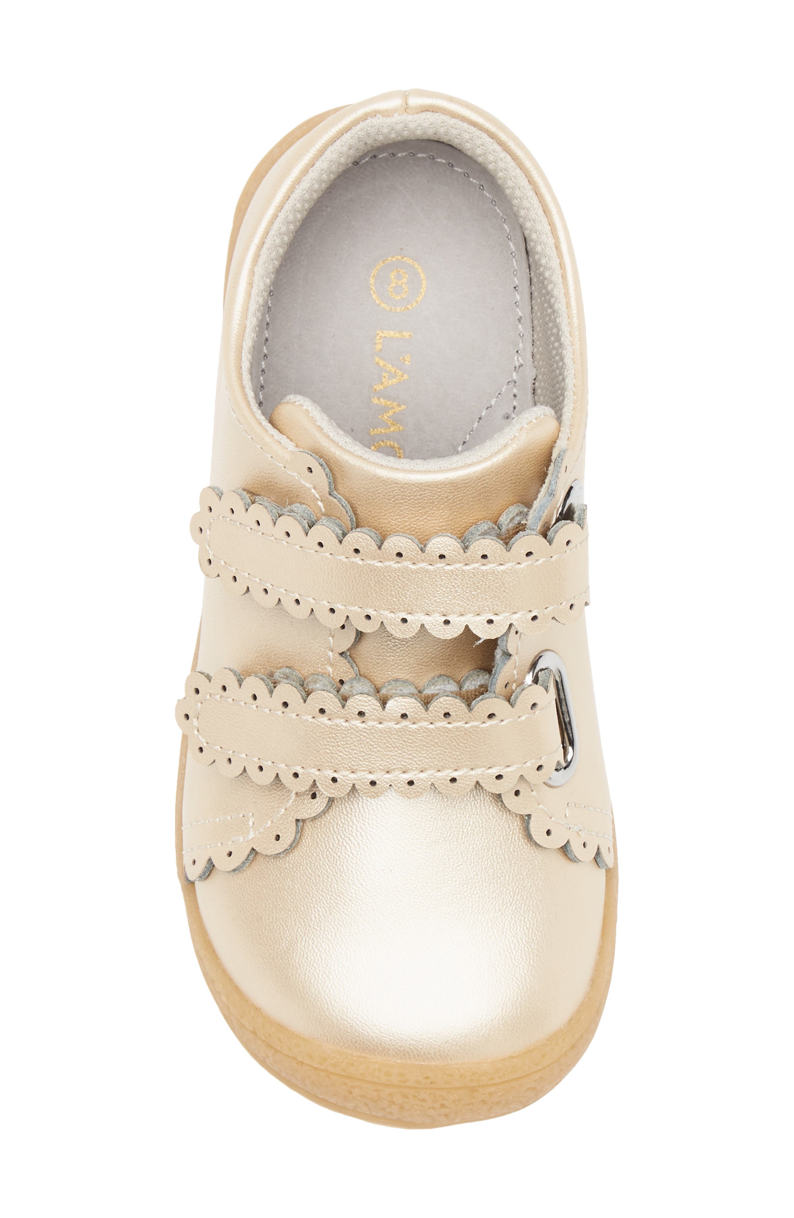 Kids' Marisa Scallop Sneaker, Alternate, color, CHAMPAGNE