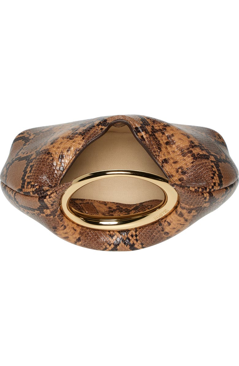 Jacquemus Le Petite Calino Leather Top Handle Bag, Alternate, color, Light Brown