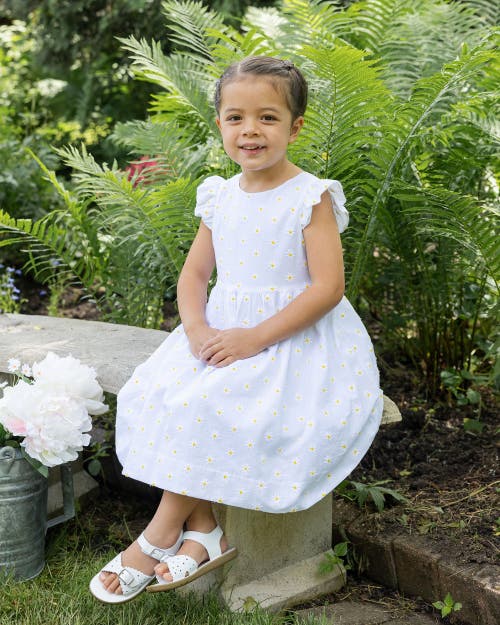 FLORENCE EISEMAN FLORENCE EISEMAN EMBROIDERED DAISY DRESS