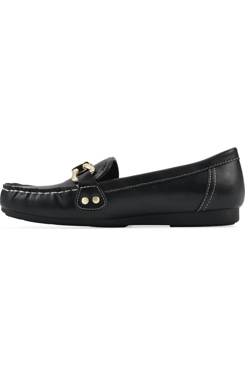 White Mountain Footwear Wayside Bit Loafer, Alternate, color, Black/Smooth