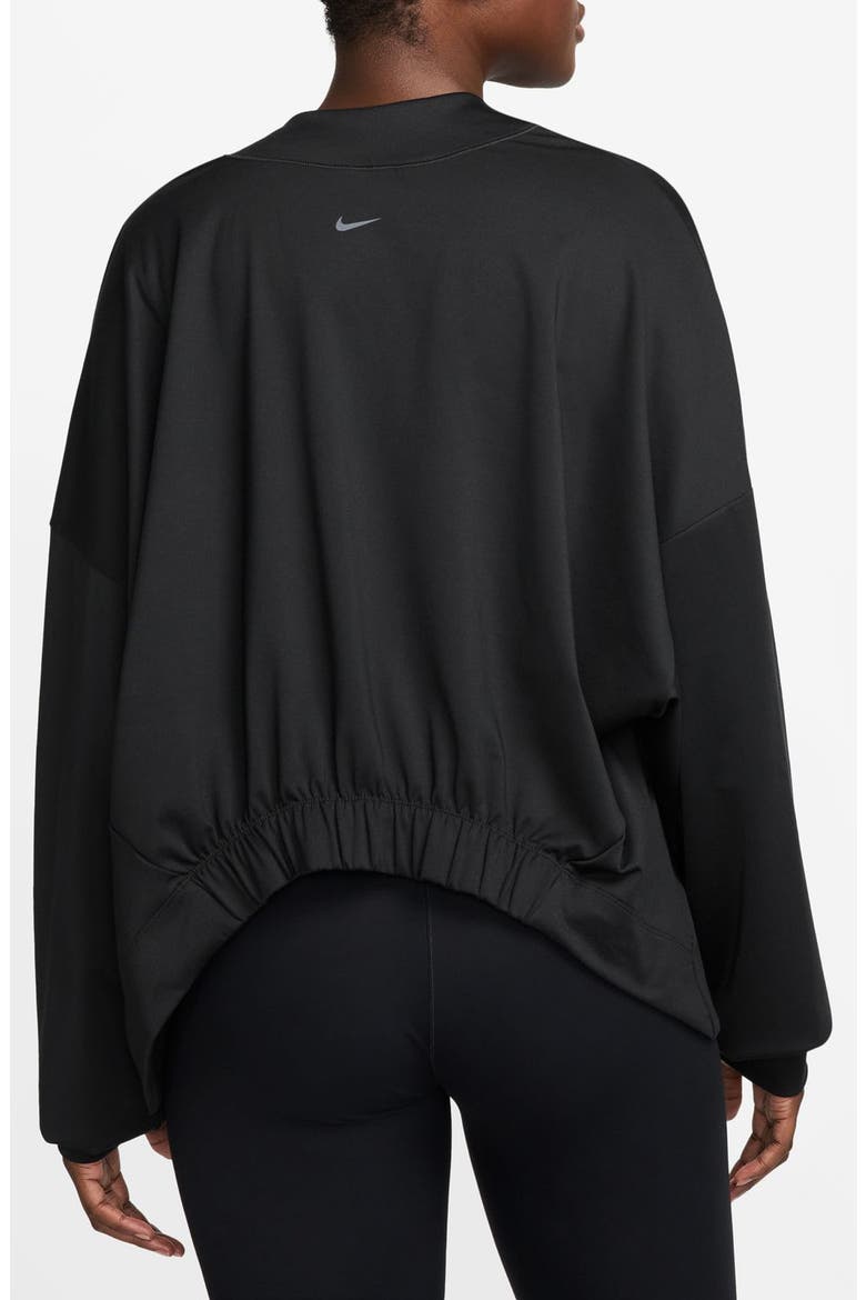 Zenvy Dri-FIT Oversize Cardigan, Alternate, color, BLACK