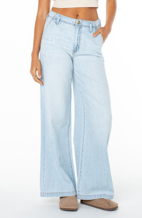 Kalani 2 Wide Leg Cotton & Linen Trouser Jeans