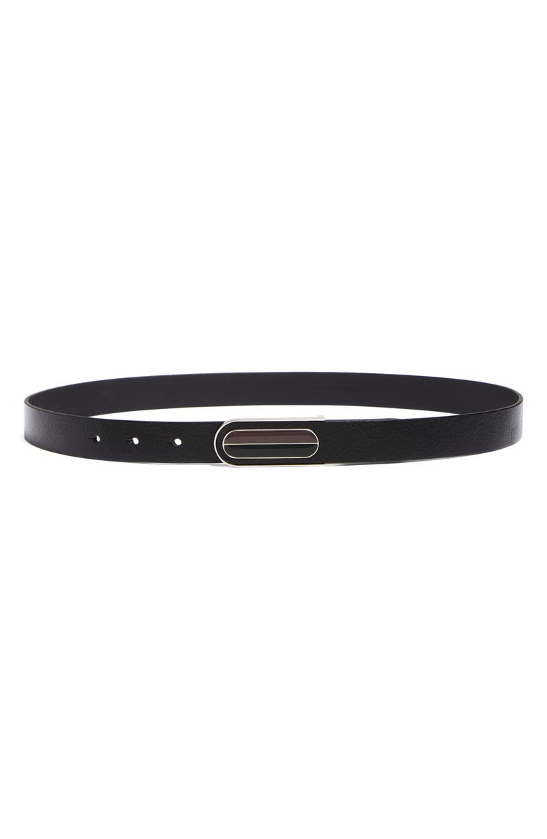 rag & bone Lenox Leather Belt, Main, color, Black