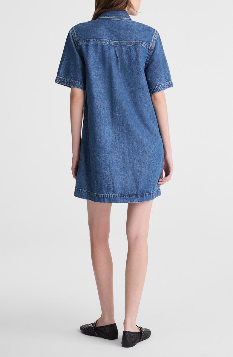 Madewell Denim Minidress, Alternate, color, Pickett Wash