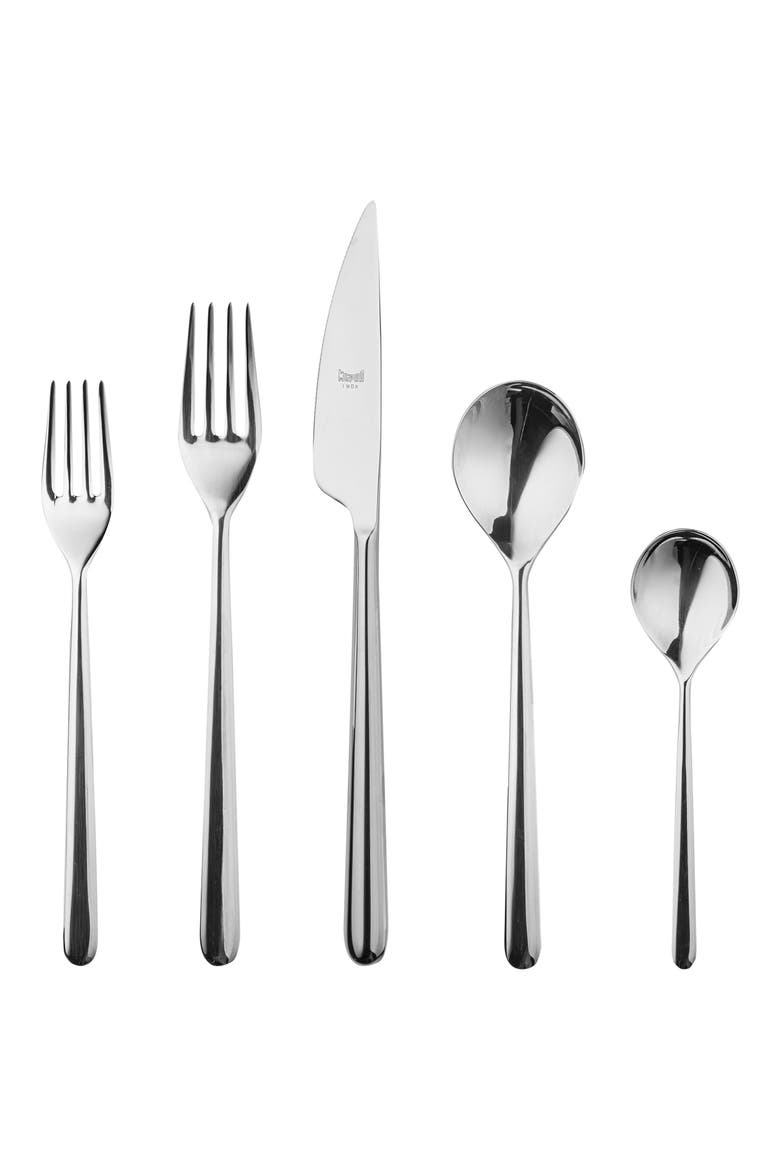5-Piece Place Setting, Main, color, STAINLESS SHINY