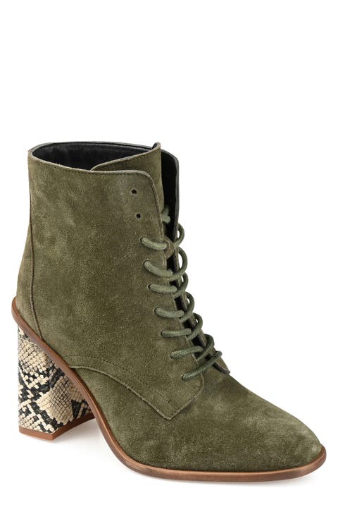 Journee Signature Edda Lace-Up Bootie (Women)