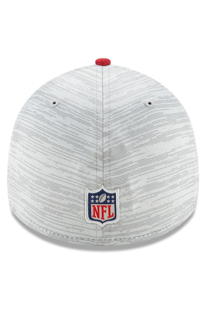 Men's New Era Gray/Cardinal Arizona Cardinals 2021 NFL Training Camp Official 39THIRTY Flex Hat, Alternate, color, Gray
