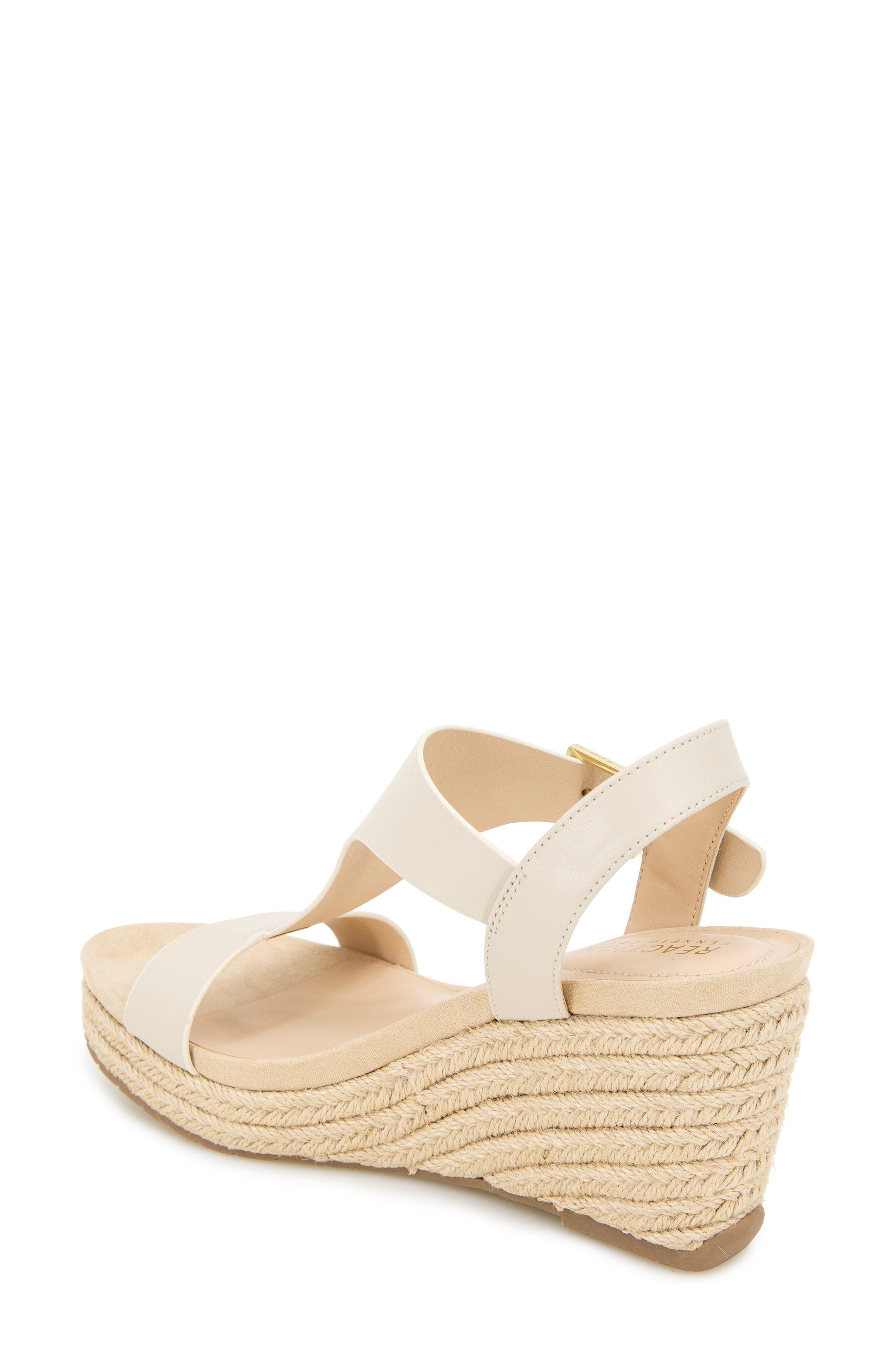 Reaction Kenneth Cole Card Platform Wedge Sandal, Alternate, color, Ecru