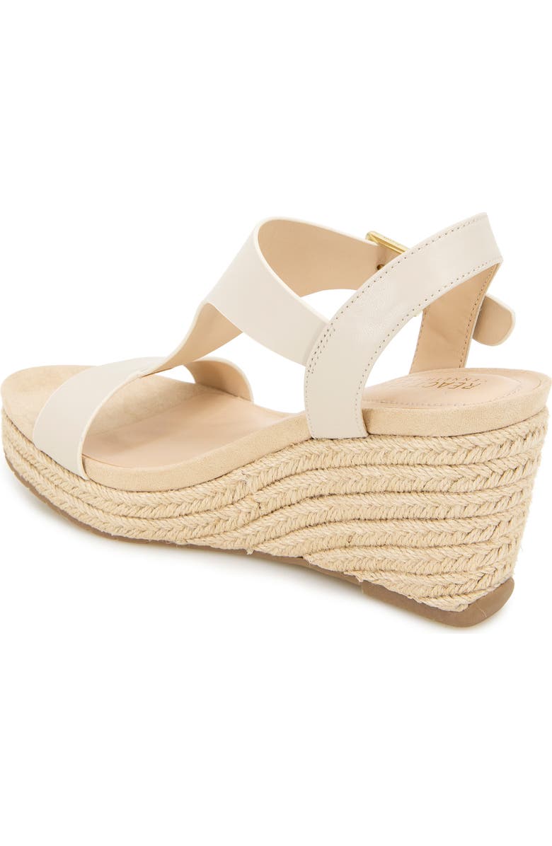 Reaction Kenneth Cole Card Platform Wedge Sandal, Alternate, color, Ecru