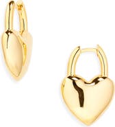 Balenciaga Minnie Heart Lock Earrings | Nordstrom