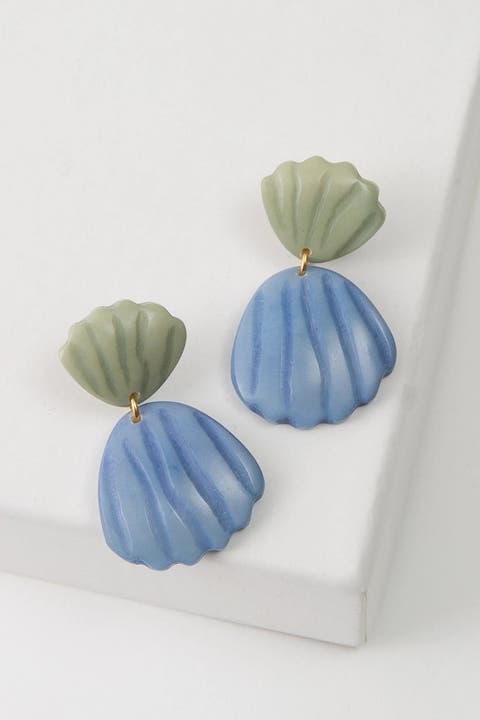 Coastal Carved Earrings