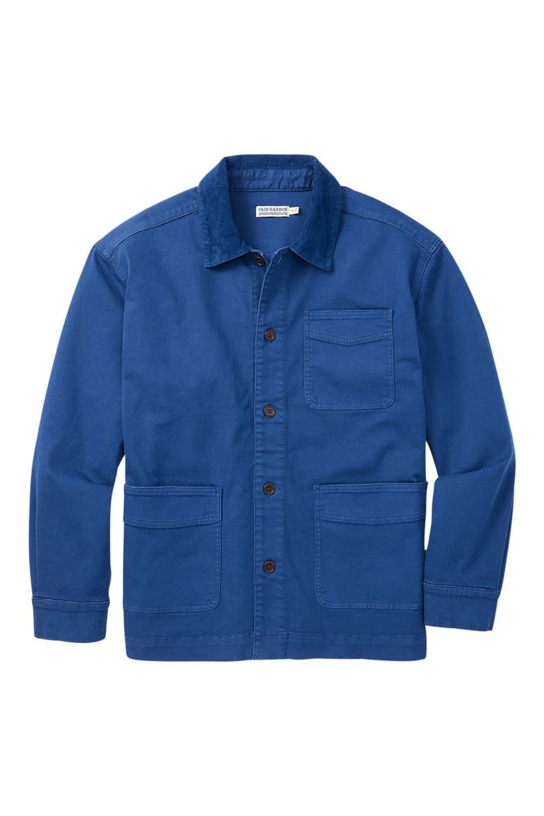 Seaport Stretch Cotton Blend Chore Jacket, Alternate, color, OCEANA