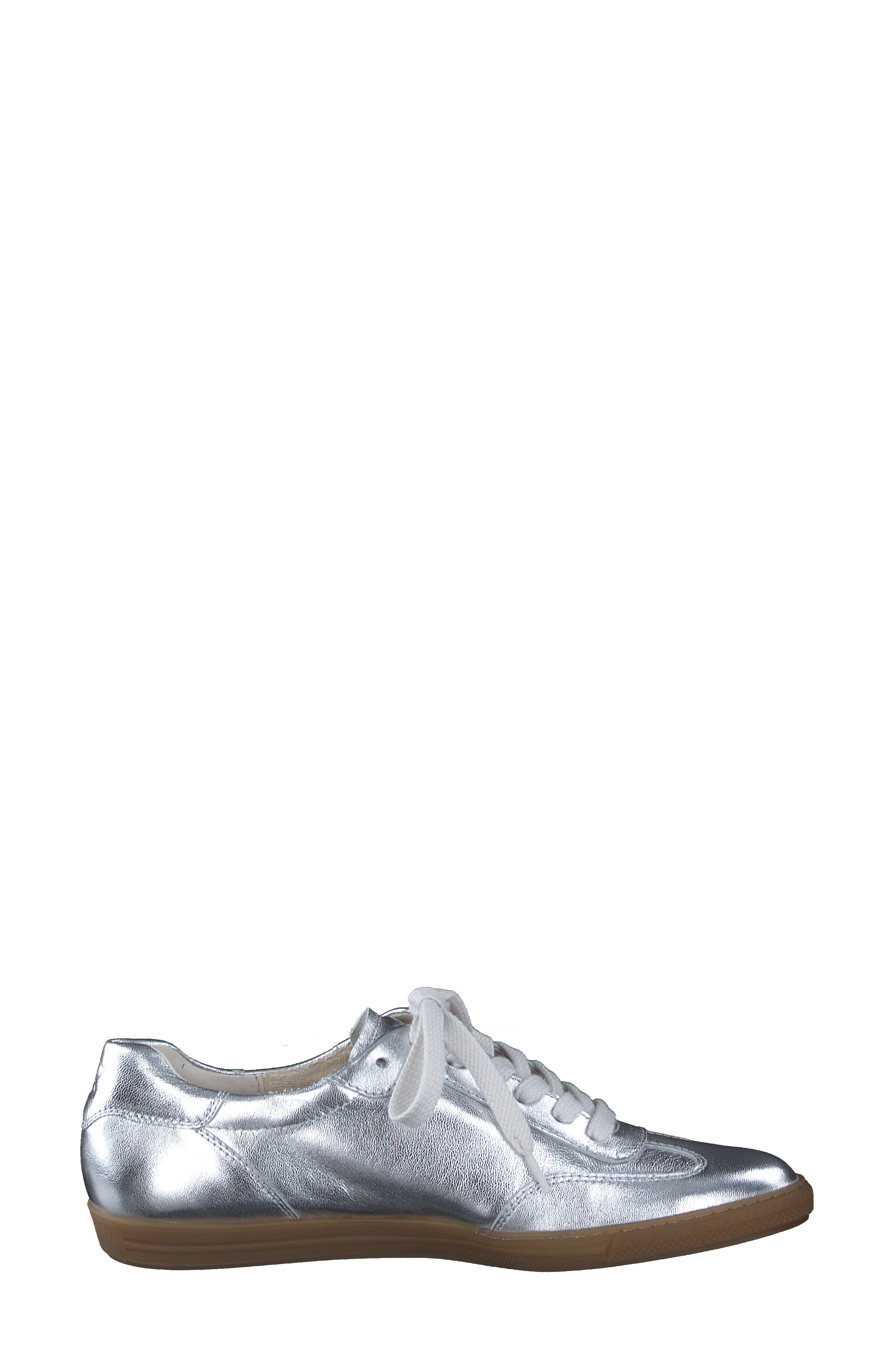 Paul Green Zaria Sneaker, Alternate, color, Aluminum Metallic Nappa