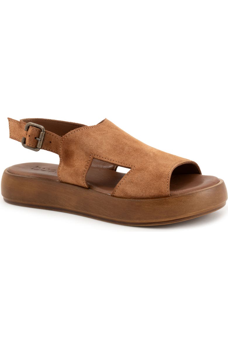 Bueno Jacob Slingback Sandal, Main, color, Chestnut Suede