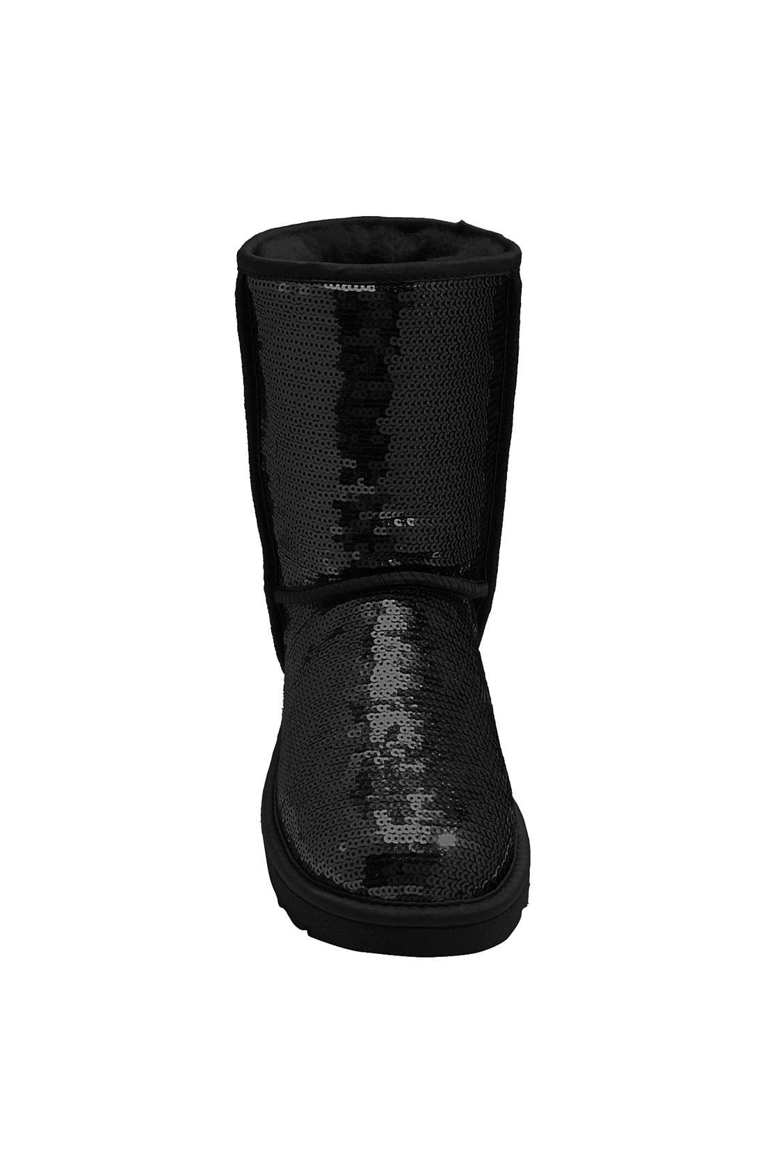 Classic Short with Sparkles Boot, Alternate, color, BLACK
