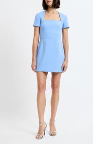 French Connection Whisper Square Neck Minidress