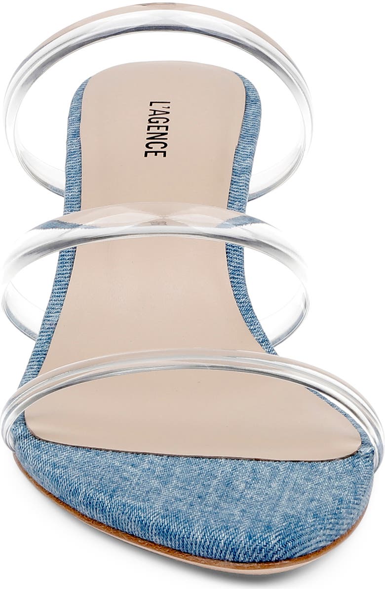 L'AGENCE Ludovica Slide Sandal, Alternate, color, Light Blue