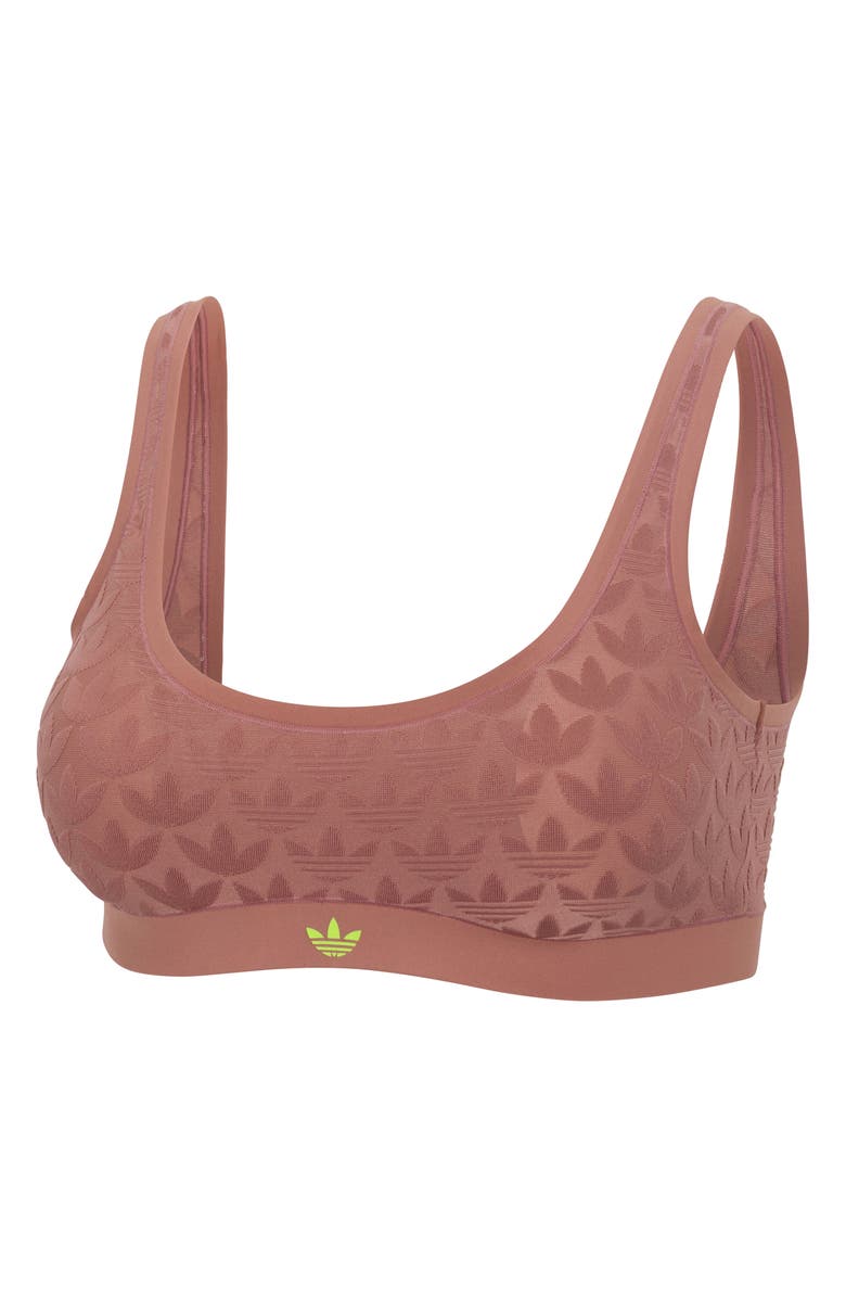 adidas Originals Microterrot Monogram Comfort Scoop Bralette, Alternate, color, 