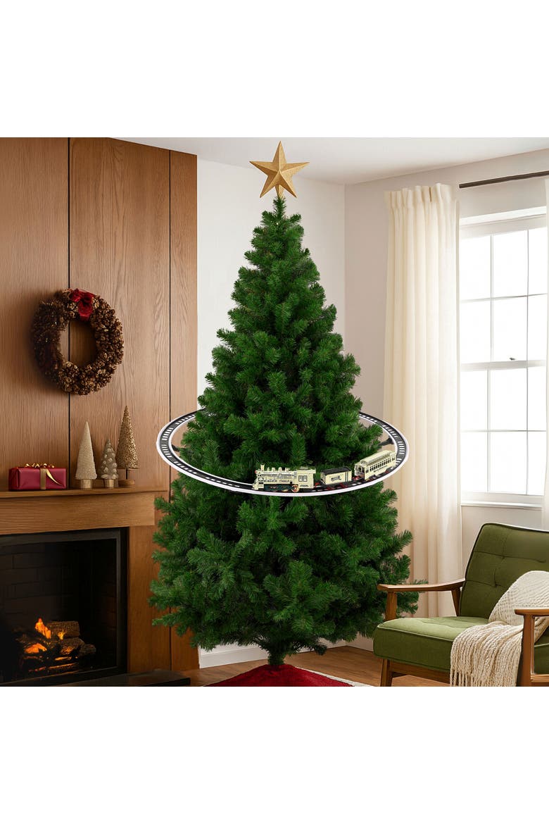 Animated Train Around the Tree - Gold, Alternate, color, Gold