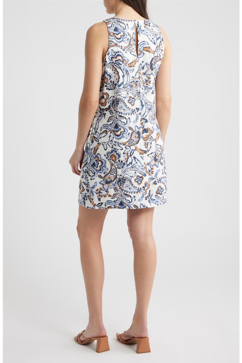 Floral A-Line Minidress, Alternate, color, WINDSURFER