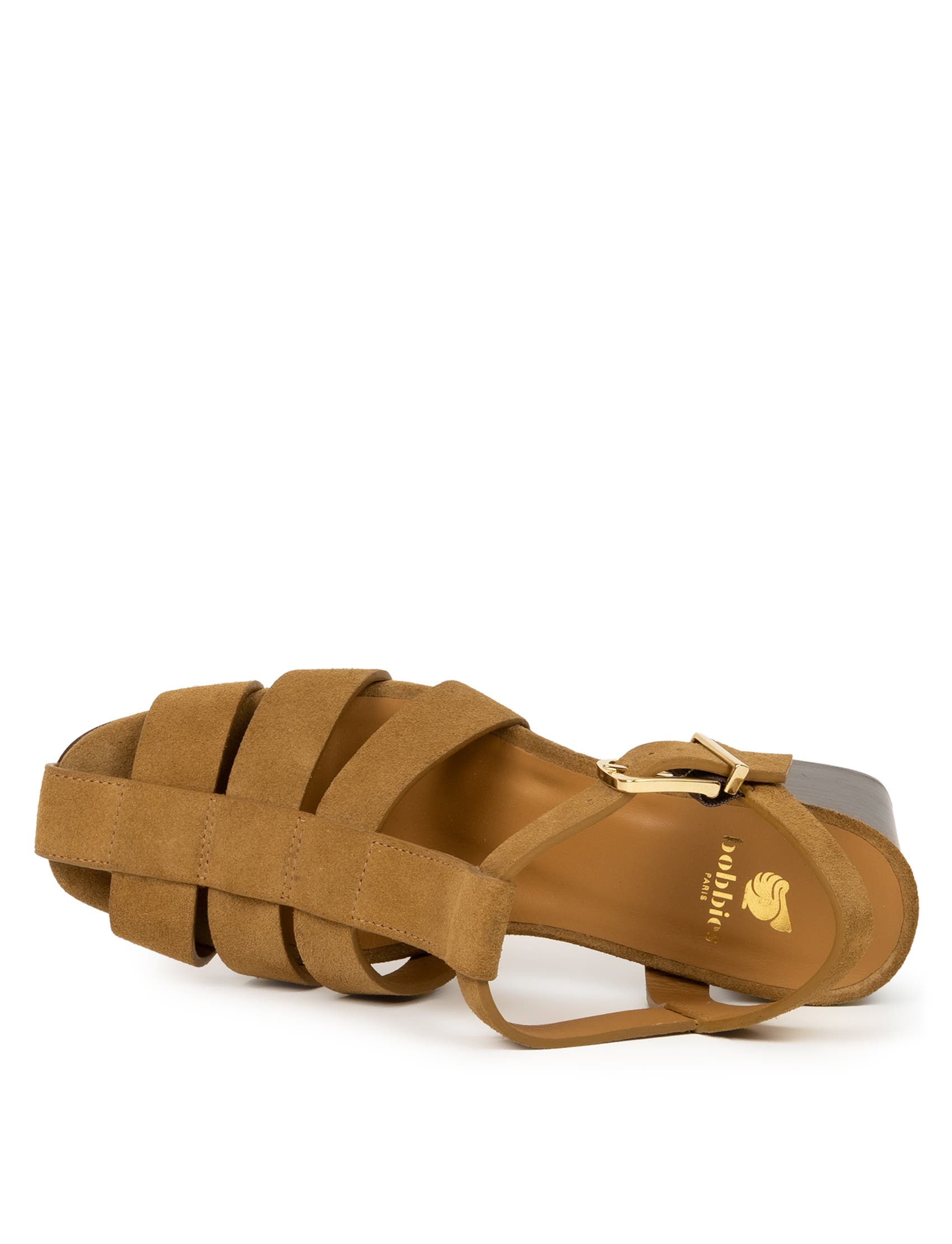Ezra Heeled Sandals, Alternate, color, Nutmeg