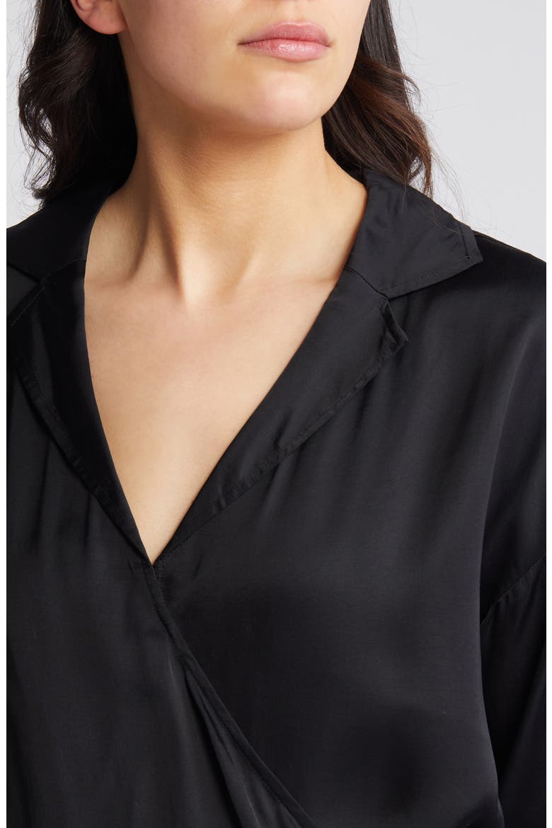 Penny Balloon Sleeve High-Low Top, Alternate, color, BLACK