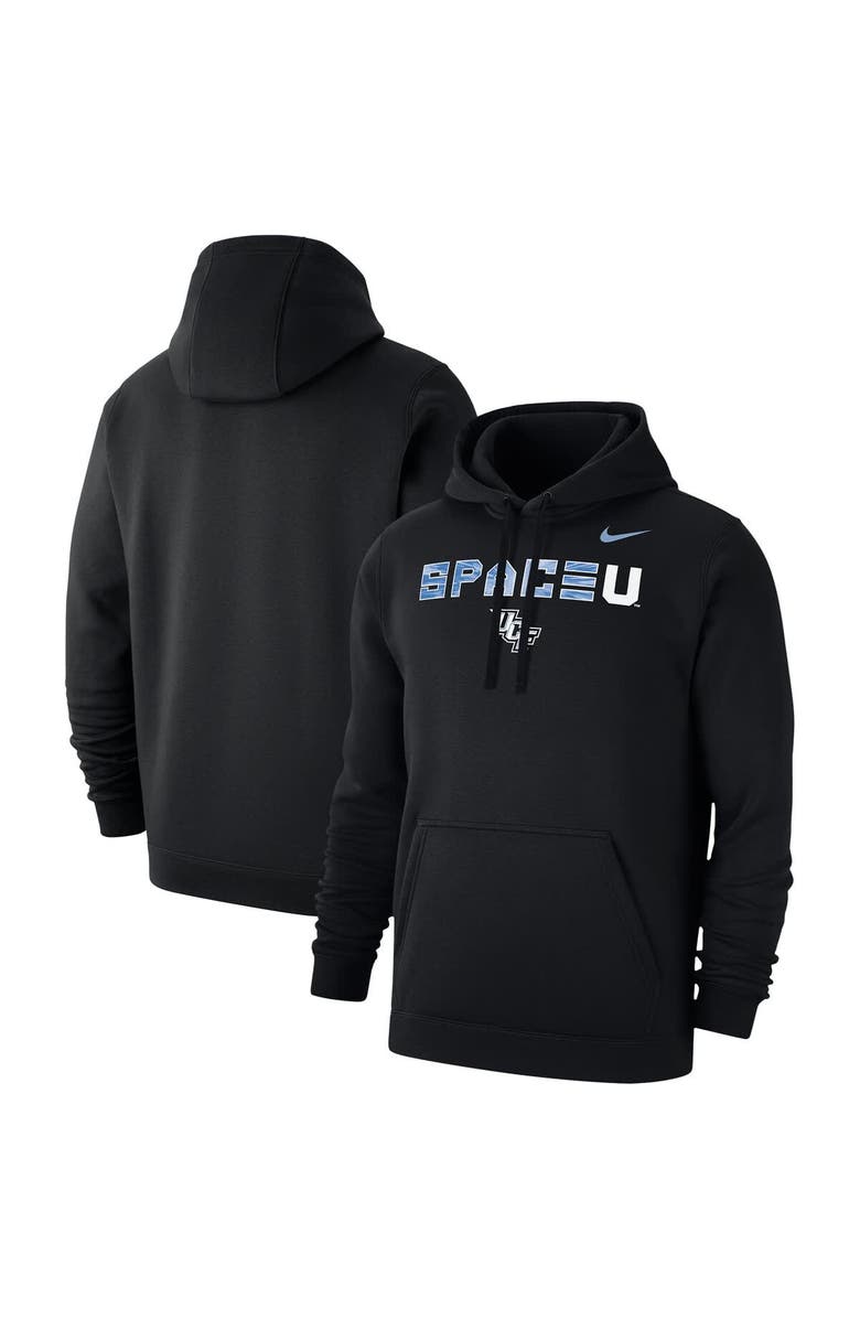 Nike Men's Nike Black UCF Knights 2025 Space Game Club Fleece Hoodie, Main, color, Black