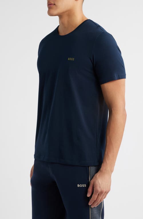 Hugo Boss Boss Mix Match Pajama T-shirt In Dark Blue