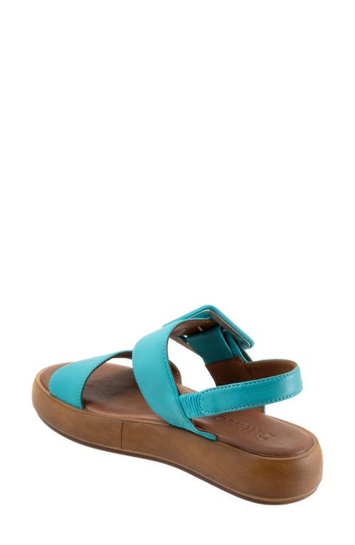 Bueno Julian Two-strap Sandal In Turquoise