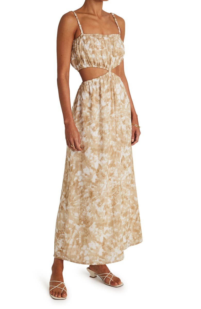 Faithfull the Brand Celina Floral Print Midi Dress, Alternate, color,