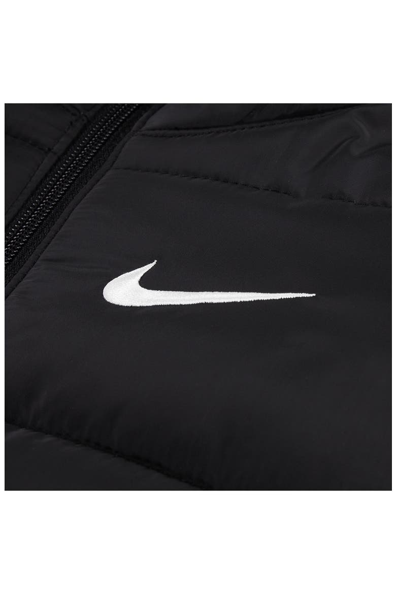 Essentials Water Resistant Hooded Heavyweight Puffer Jacket, Alternate, color, BLACK