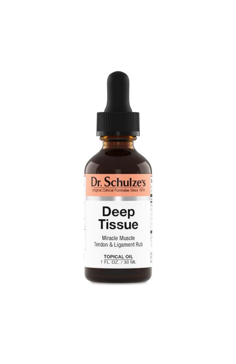 Deep Tissue Oil for Muscle and Tendon Support, Plant-Based Herbal Formula, Gluten-Free