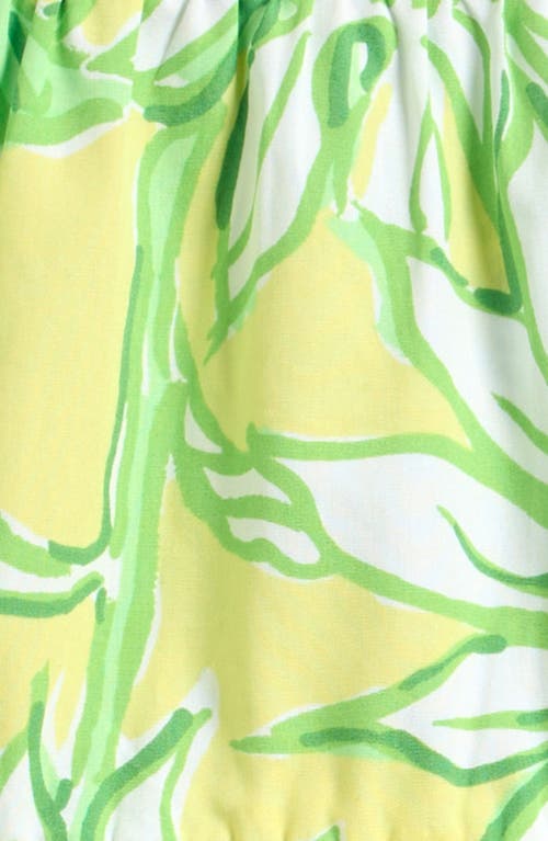 Lilly Pulitzer ® Charlize Floral Tiered Cotton Dress & Bloomers Set In Green