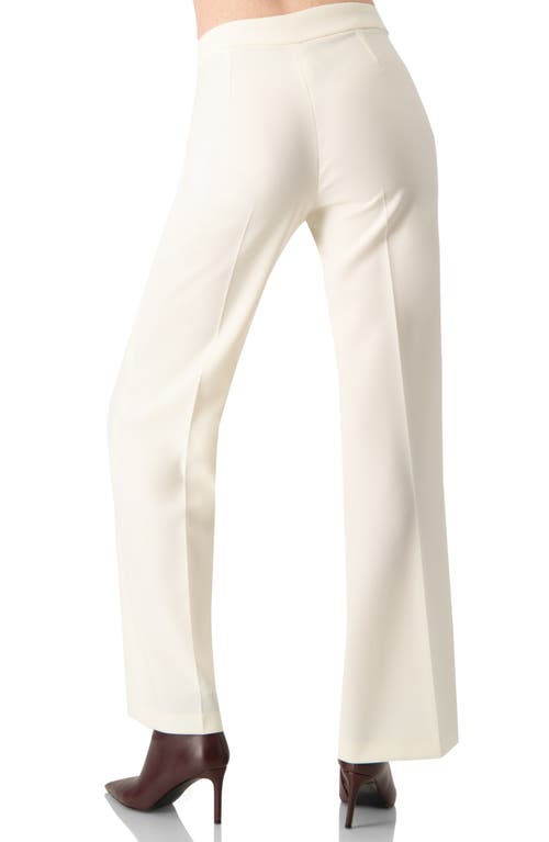 Ivonne Straight-leg Tailored Trousers In White