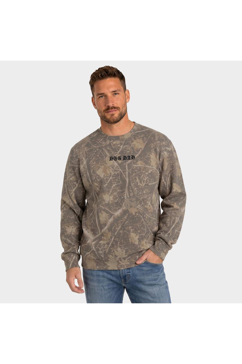 Dog Dad Gothic Puff Sweatshirt, Alternate, color, Camo