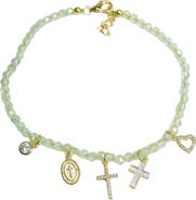 ARGENTO VIVO Faith Beaded Charm Bracelet
