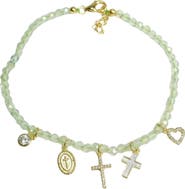 ARGENTO VIVO Faith Beaded Charm Bracelet