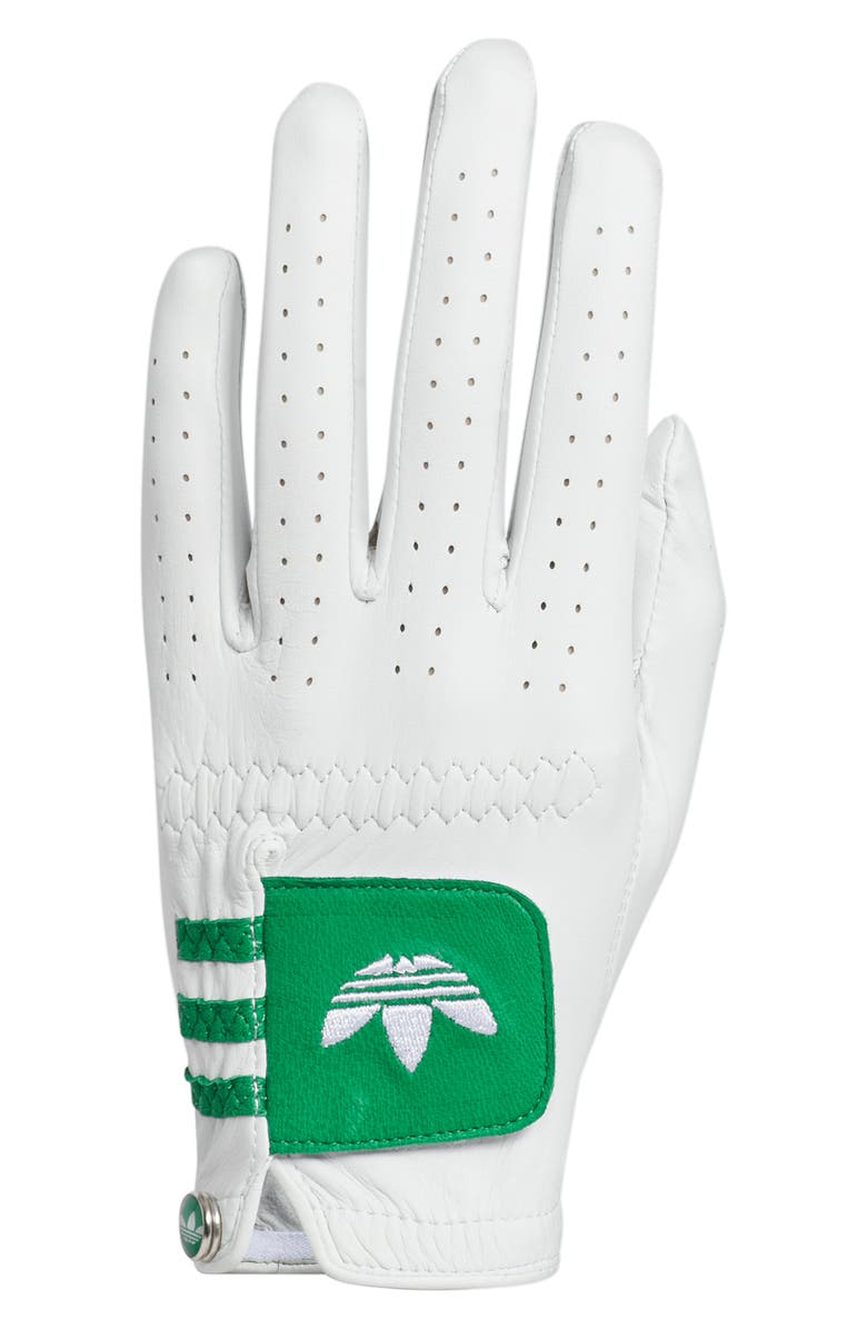 adidas Originals Leather Golf Glove, Main, color, White
