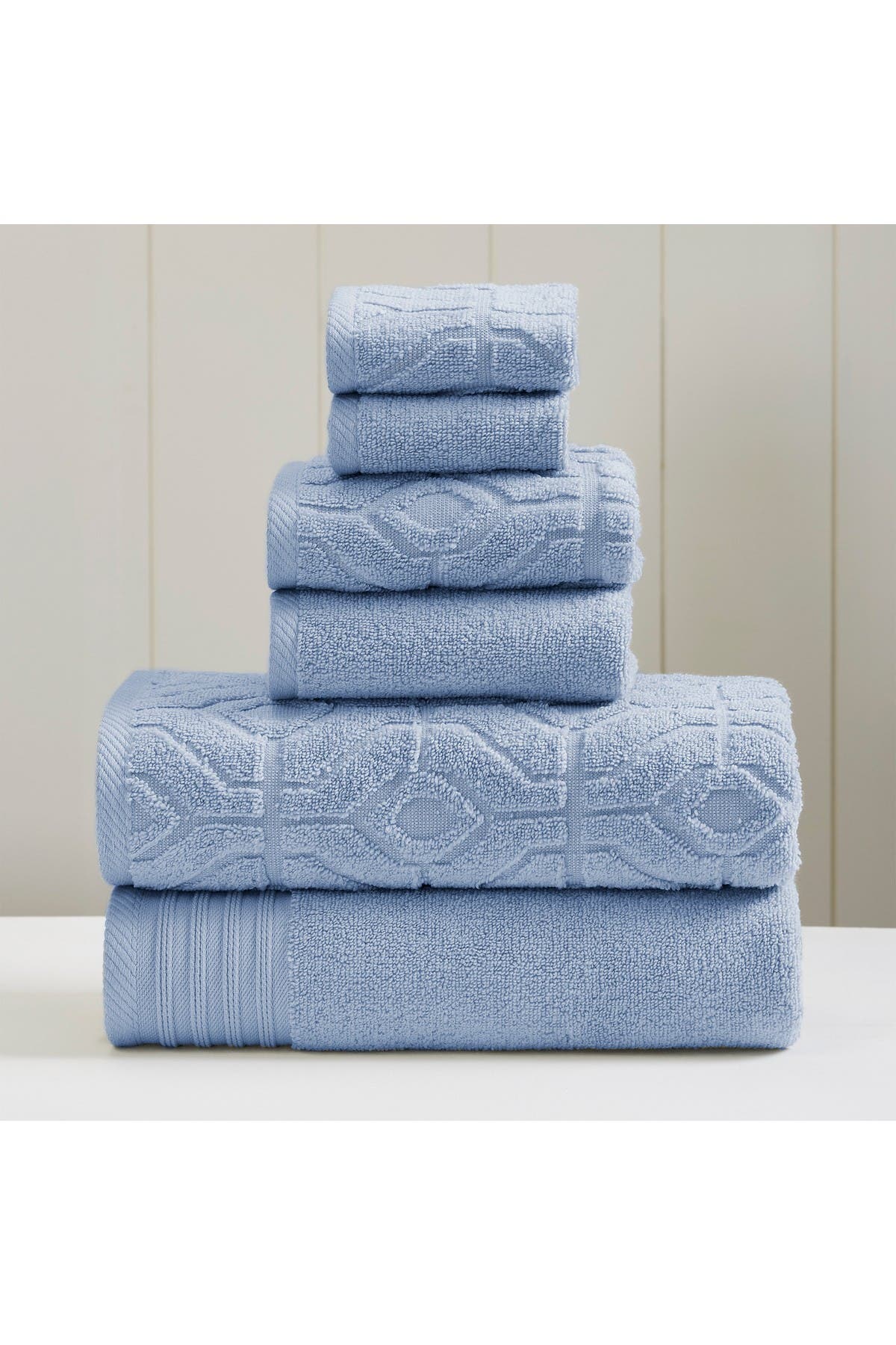 MODERN THREADS Soft Rib Quick Dry 6-Piece Towel Set