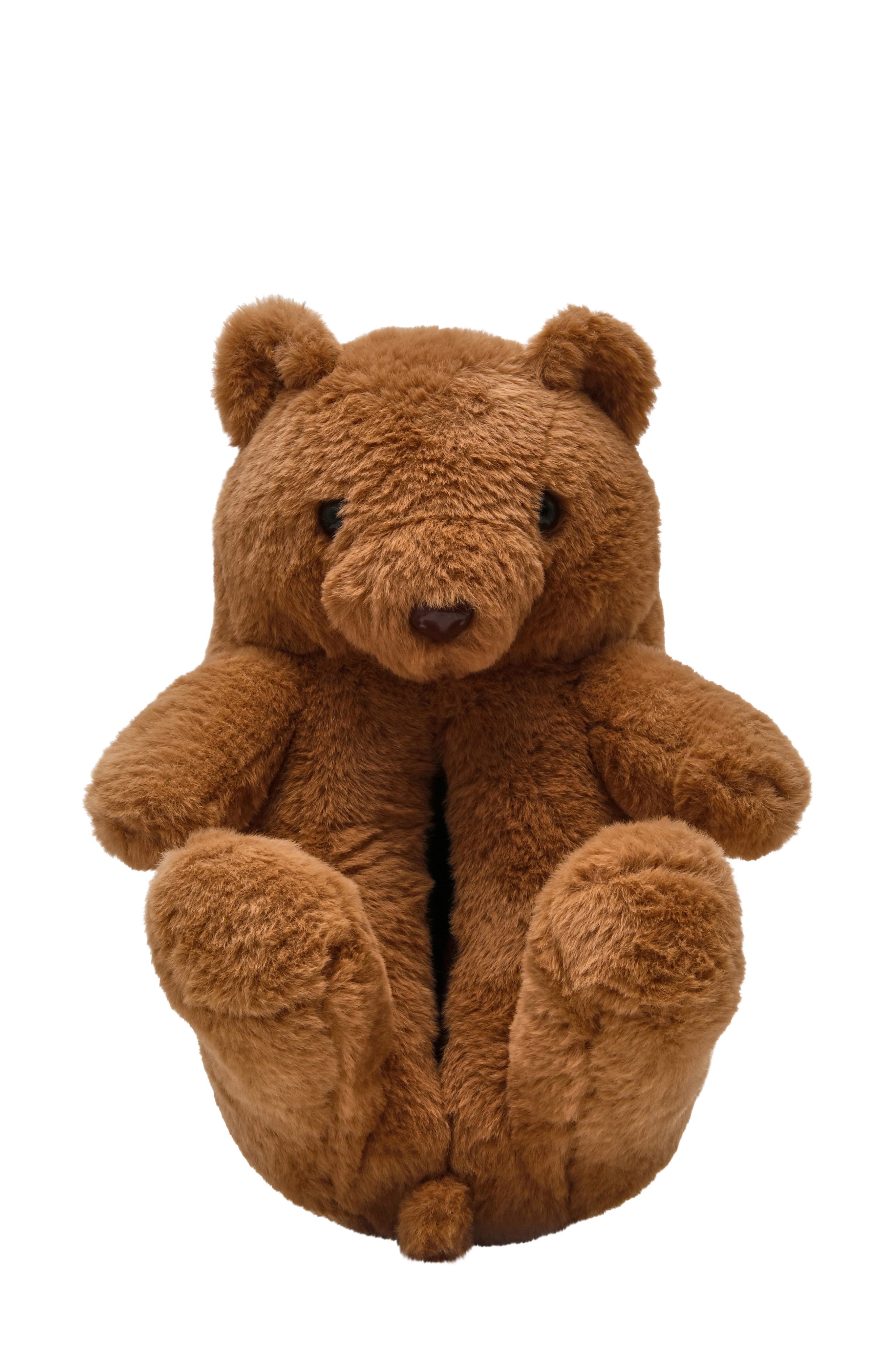 Buddies Bear Slipper, Alternate, color, TAN