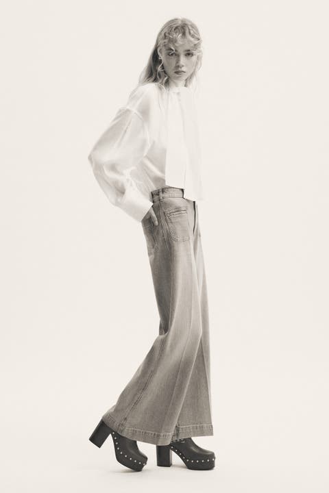 Wide High Jeans