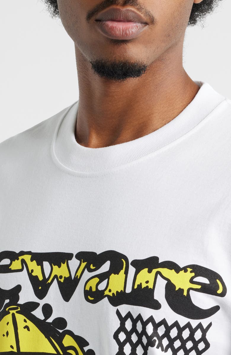 MARKET Beware Dog in Me Cotton Graphic T-Shirt, Alternate, color, White