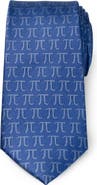 Cufflinks, Inc. Pi Mathematics Symbol Hidden Message Silk Blend Tie