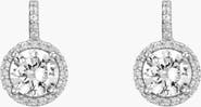 Aurate Lab Grown White Sapphire Edwardian Earrings