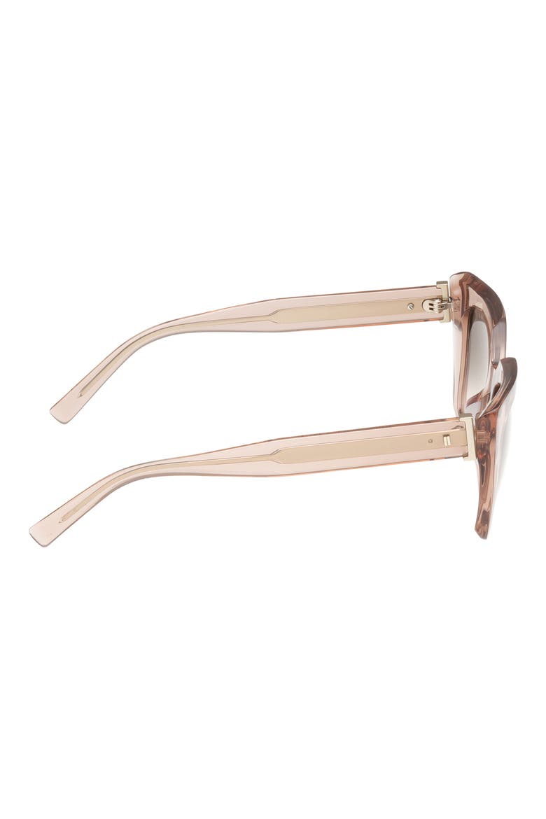 51mm Cat Eye Sunglasses, Alternate, color, SMOKE BLUSH GRADIENT LENS